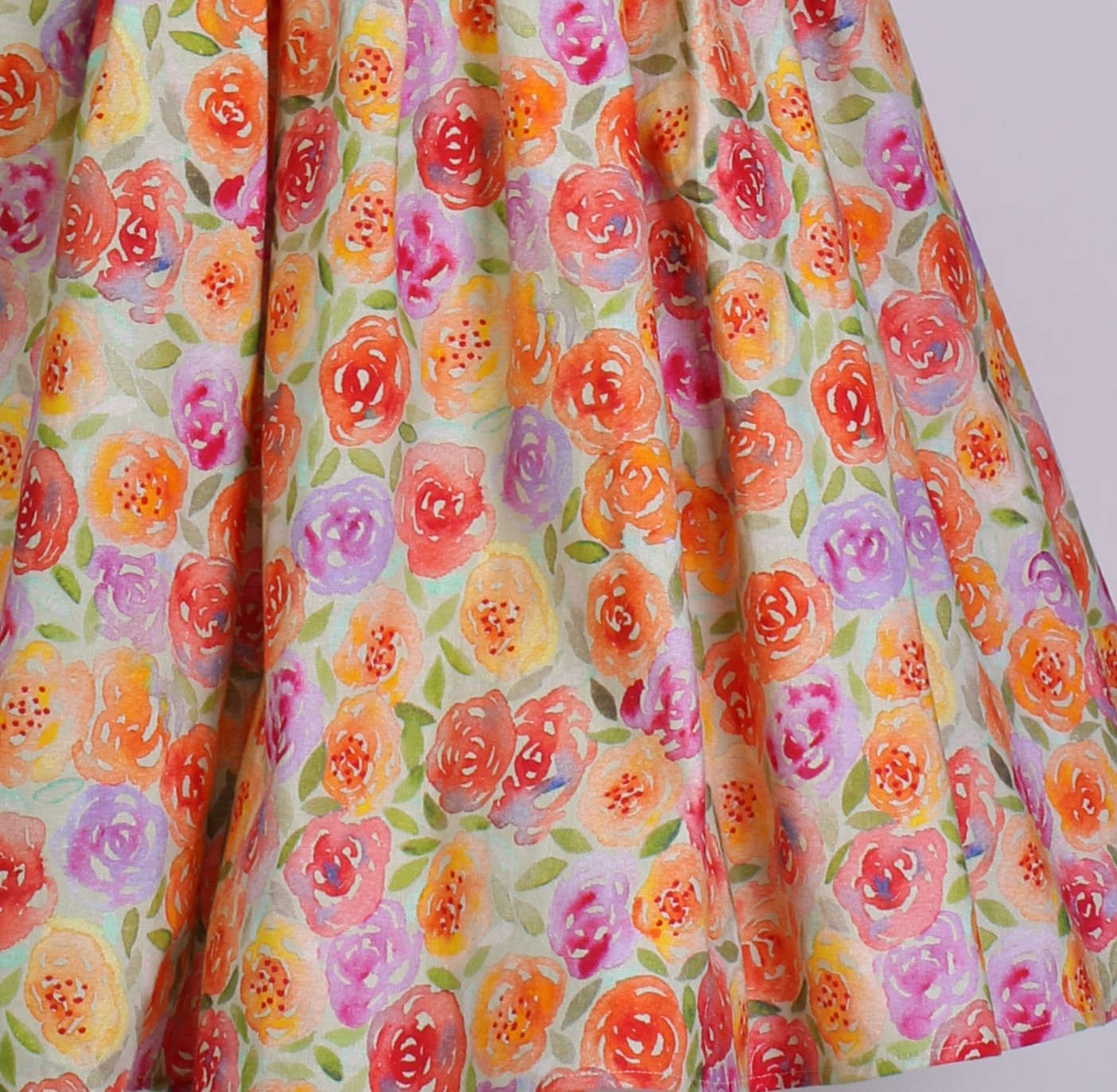 Watercolor Roses Dress