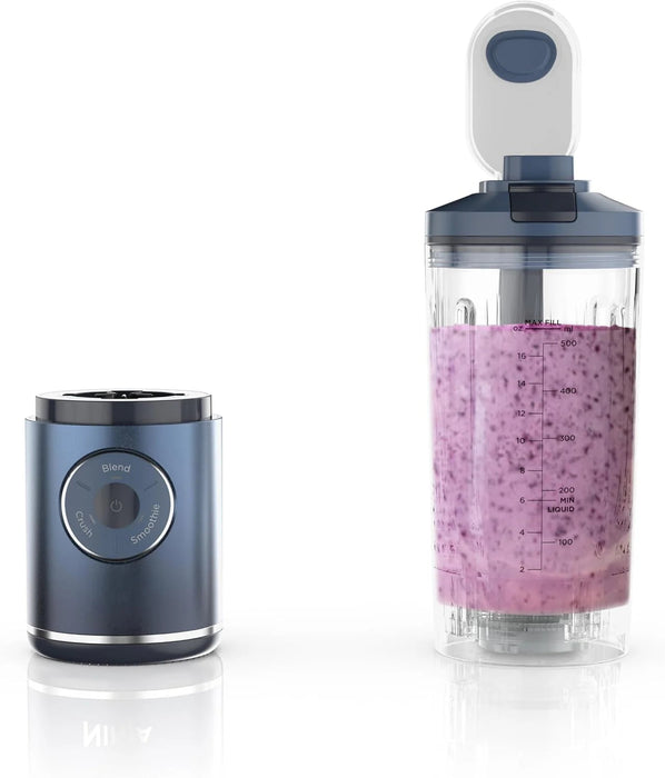 Portable Blender, Personal Blender, Ninja Blender, Smoothie, Blend, Ice Crush, 3 Programs, Cordless, 22oz removable Vessel, Dishwasher Safe, Leakproof, Sea Glass