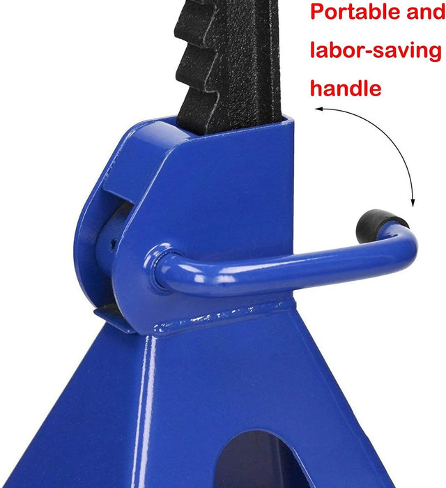2T Floor Jack Car Trolley Jack Hydraulic Jack Quick Lift Jack with 2pcs Axle Stands 3 Ton