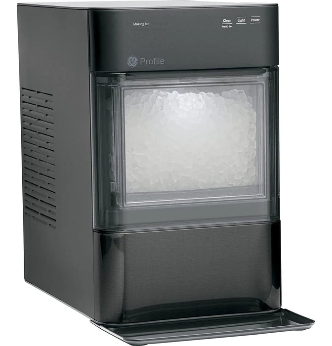 Countertop Nugget Ice Maker | Ice Machine with WiFi Connectivity | Smart Home Kitchen Essentials | Black Stainless