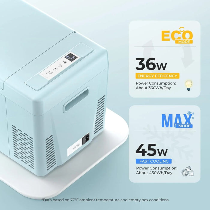 12 Volt Refrigerator 12V Car Fridge 23 Quart Portable Freezer Compressor Cooler 12/24V DC 110~240 Volt AC for Truck Van RV Camper SUV Travel Camping Road Trips Tailgating -7℉~50℉