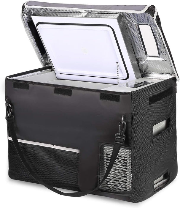 12 Volt Refrigerator 12V Car Fridge 23 Quart Portable Freezer Compressor Cooler 12/24V DC 110~240 Volt AC for Truck Van RV Camper SUV Travel Camping Road Trips Tailgating -7℉~50℉