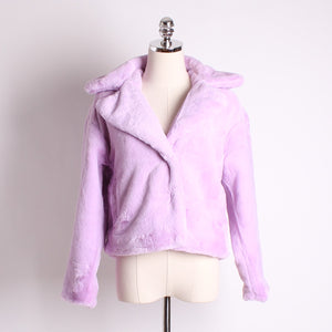 Lilac Fur Jacket