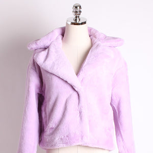 Lilac Fur Jacket